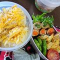 mnママ☆'s cooksnap of when they made ガテン系外仕事のパパへ…そうめん弁当♡.