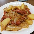 かき氷大好き's cooksnap of when they made ジャガイモ、タマネギ、ウインナー…炒め.