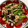 妻はベトナム人's cooksnap of when they made タコとエビの炒め物♪.