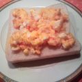 よん妻's cooksnap of when they made スイートチリマヨ卵トースト♪.
