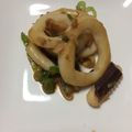 クーロ00's cooksnap of when they made ねぎだく☆いかのバタポンわた炒め.