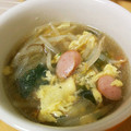 ニックパパ's cooksnap of when they made 簡単☆もやしとウインナーの中華卵スープ.
