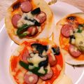 sorairoha's cooksnap of when they made ぎょうざピザ.