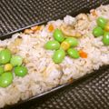 ジョングレ's cooksnap of when they made 青昆布草原に枝豆コーンのお花ごはん♪.