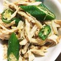 YuzuKizu's cooksnap of when they made うまっ!!鶏胸肉とオクラのネバッともやし.