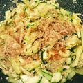 ツインズ♀ママ's cooksnap of when they made 簡単★ズッキーニとツナのオイスター炒め.