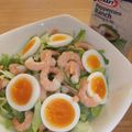 ☆SHuge's cooksnap of when they made レタス＆ゆで卵＆小エビのサラダ.