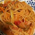 あじぽんぬ☆'s cooksnap of when they made 【農家のレシピ】夏野菜のナポリタン.