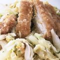ゆりおく's cooksnap of when they made キャベツでカツ丼.