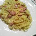 鬼嫁ちーちゃん's cooksnap of when they made 簡単☆豆乳カルボナーラ.