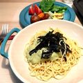 Vegetarin's cooksnap of when they made 火を使わない！和風アボカドクリームパスタ.