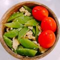 えみぱんまん's cooksnap of when they made スナップエンドウの卵炒め♪春香る♪.