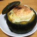 まろんまろん３'s cooksnap of when they made 坊ちゃんかぼちゃ♡丸ごとグラタン♡.