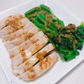 ♡ぴゅぴ♡'s cooksnap of when they made 蒸し鶏の粒マスタード＆ポン酢ソース～♪.