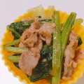 みにゃさら's cooksnap of when they made 豚肉と小松菜の中華風炒め物.