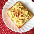 ふたごゆき's cooksnap of when they made わさび香るキャベツ胡麻和えチーズトースト.