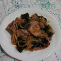 イチゴ、イチゴ。's cooksnap of when they made 豚肉とわかめの炒め.