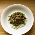 kamitsure's cooksnap of when they made 黒ダシ！豚バラ小松菜丼.