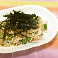 おはなすき's cooksnap of when they made 鰹節が決め手！オクラの入ったチャーハン.
