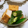 ﾑｰﾆｰ's cooksnap of when they made ＊厚揚げとオクラの煮びたし＊.