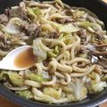 apyu's cooksnap of when they made 煮込み肉うどん.