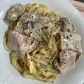 りりこ☆彡's cooksnap of when they made 簡単濃厚♡牡蠣ベーコンのクリームパスタ。.