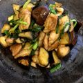 KNT1123's cooksnap of when they made 鶏もも肉となすの柚子胡椒ポン酢炒め.