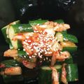 めいちママ＊'s cooksnap of when they made 塩きゅうりで簡単【オイキムチ】.