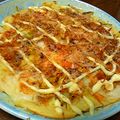 カナメール's cooksnap of when they made もちとチーズのお好み焼き.