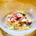 猫のオソマ's cooksnap of when they made ＊たこと千切り野菜のコチュジャンサラダ＊.