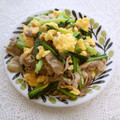 puniＫ's cooksnap of when they made 卵と豚肉・小松菜の味付け簡単炒め.