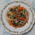 イチゴ、イチゴ。's cooksnap of when they made ☆エリンギ 人参 もやし ほうれん草炒め.