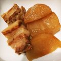 はらぺこごはん's cooksnap of when they made 夫が愛する♡豚の角煮☆至福の大根入り.