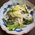 ふるたいや's cooksnap of when they made ねぎとわかめのぬた味付は味噌とカンタン酢.