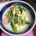 もんす。's cooksnap of when they made 小松菜とベーコンの卵炒め.