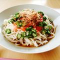 bonbonnier's cooksnap of when they made トマトとオクラのピリッと冷うどん.
