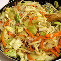 three〜a's cooksnap of when they made 和風焼きうどん.