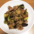 すぃーとばじる's cooksnap of when they made 豚バラなすのさっぱり黒酢味噌炒め.