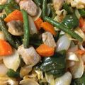 ちゃぎー's cooksnap of when they made 酢豚風揚げない野菜炒め♪簡単ケチャップ.