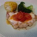 にゃんがす's cooksnap of when they made ポークソテー*チーズ＆トマトソースで*.