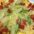 椋かぁちゃん's cooksnap of when they made ワンエッグ✿春のオープンオムレツ.