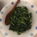 rieriepon's cooksnap of when they made モロヘイヤの梅ごま合え.