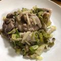 もふもふデデンネ's cooksnap of when they made ネギ塩レモンダレで豚肉ときのこ炒め.