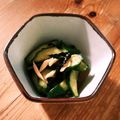 はるぴーのママ's cooksnap of when they made きゅうりとワカメとしょうがの酢の物.