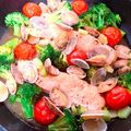 キッチンレクラ's cooksnap of when they made ダイエットや美肌に鮭でアクアパッツァ.