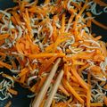 小５料理男子's cooksnap of when they made ニンジンとしらすのきんぴら.