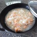Amalka's cooksnap of when they made 寒い朝に冷めないご飯。体が温まる鮭粥.