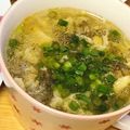 mayumixtt's cooksnap of when they made ふわふわ卵ともずくのスープ.