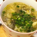 mayumixtt's cooksnap of when they made ふわふわ卵ともずくのスープ.