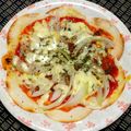 nosso's cooksnap of when they made 超簡単で時短！餃子の皮でパリパリピザ♡.